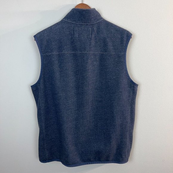 Duluth‎ Trading Co Vest Medium Mens Threshold Fleece 1/4 Zip Blue Sleeveless M - Picture 5 of 10